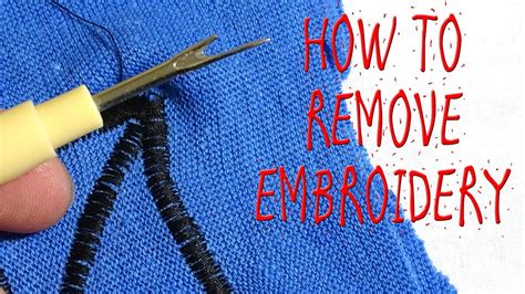 How to Remove Embroidery Stitching: A Guide with Multiple Perspectives